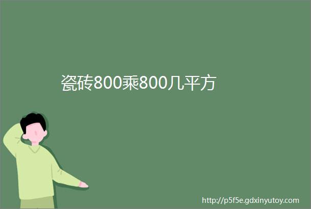 瓷砖800乘800几平方